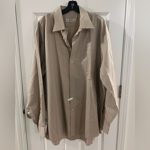 Pronto Uomo Taupe Dress Shirt - Picture 1 of 3